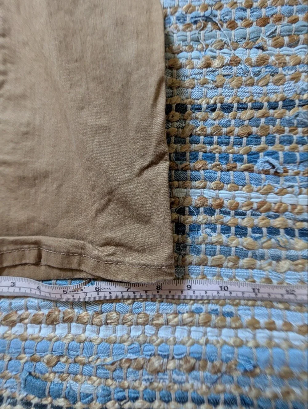 Levi's Tan Straight Leg Pants 38 Khaki Casual Minimalist Normcore Classic